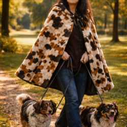 Koolookin™ Kashuals Calico Ultra-Soft Lounge Cape